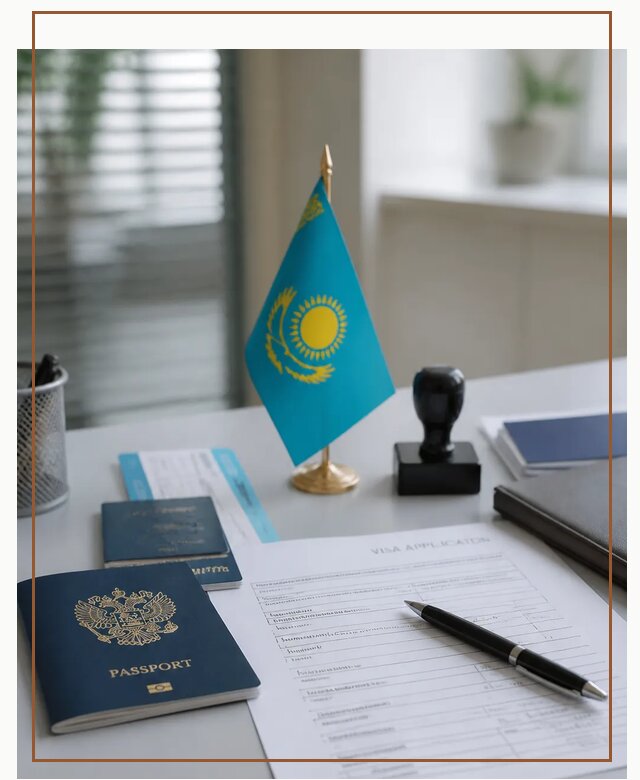 Оформление визы в Казахстан для поездки и работы в Новотроицке